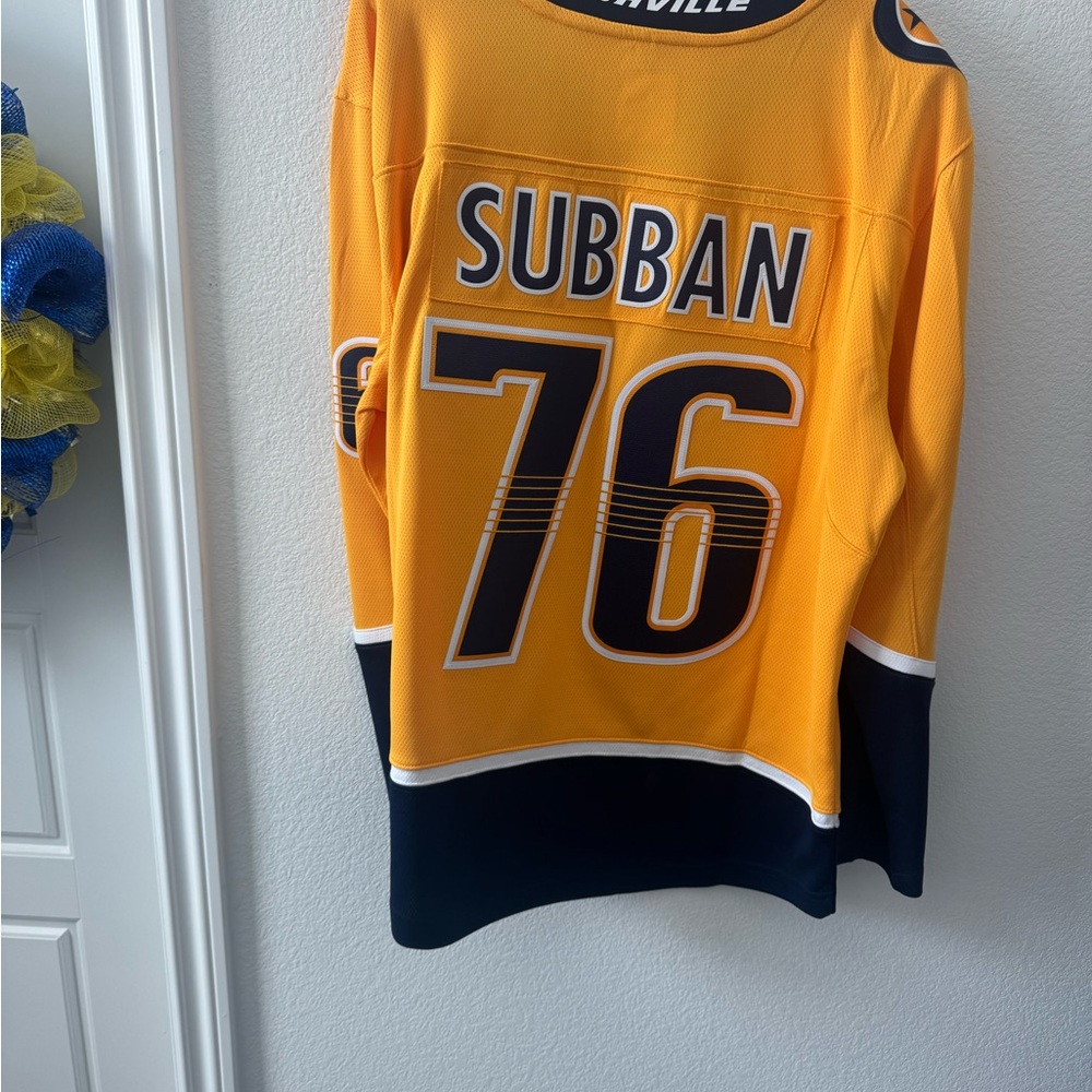 Fanatics Predators Gold and Navy Jersey - Picture 2 of 3